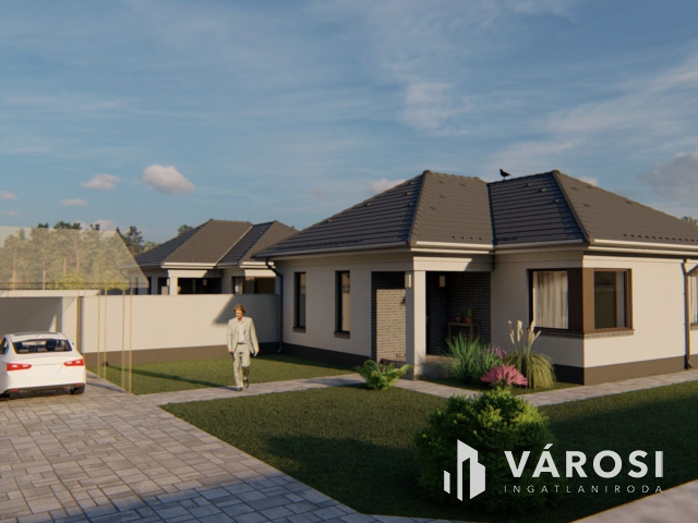 Modern, hőszivattyús, 106 m2-es családi ház népszerű helyen