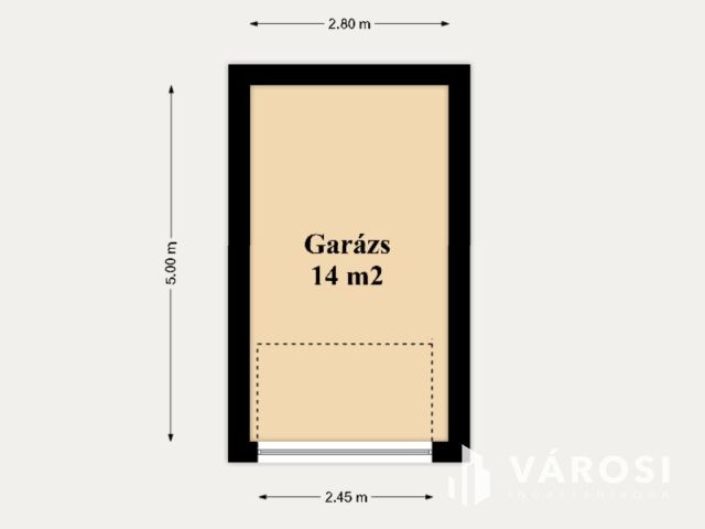 Eladó garázs a városközpontban